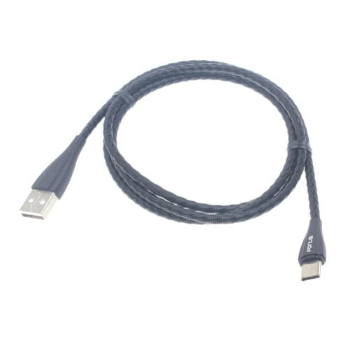 Type-C Metal USB Cable for OnePlus Nord N200 5G Phone - Charger Cord Power Wire USB-C 3ft Braided Z4O