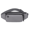 thumbnail image 1 of Riñonera: riñonera para correr, riñonera, riñonera deportiva, ajustada, a la moda, para correr y hacer senderismo, gris sólido, 1 of 5