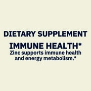 (3 pack) Spring Valley Zinc Dietary Supplement Caplets for Immune Health, 50 mg, 200 Count