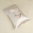 thumbnail image 6 of REGALWOVEN 1 Pcs Breathable Pillow Case with Envelope, Satin Pillowcases for Hair and Skin Champagne Queen, 6 of 7