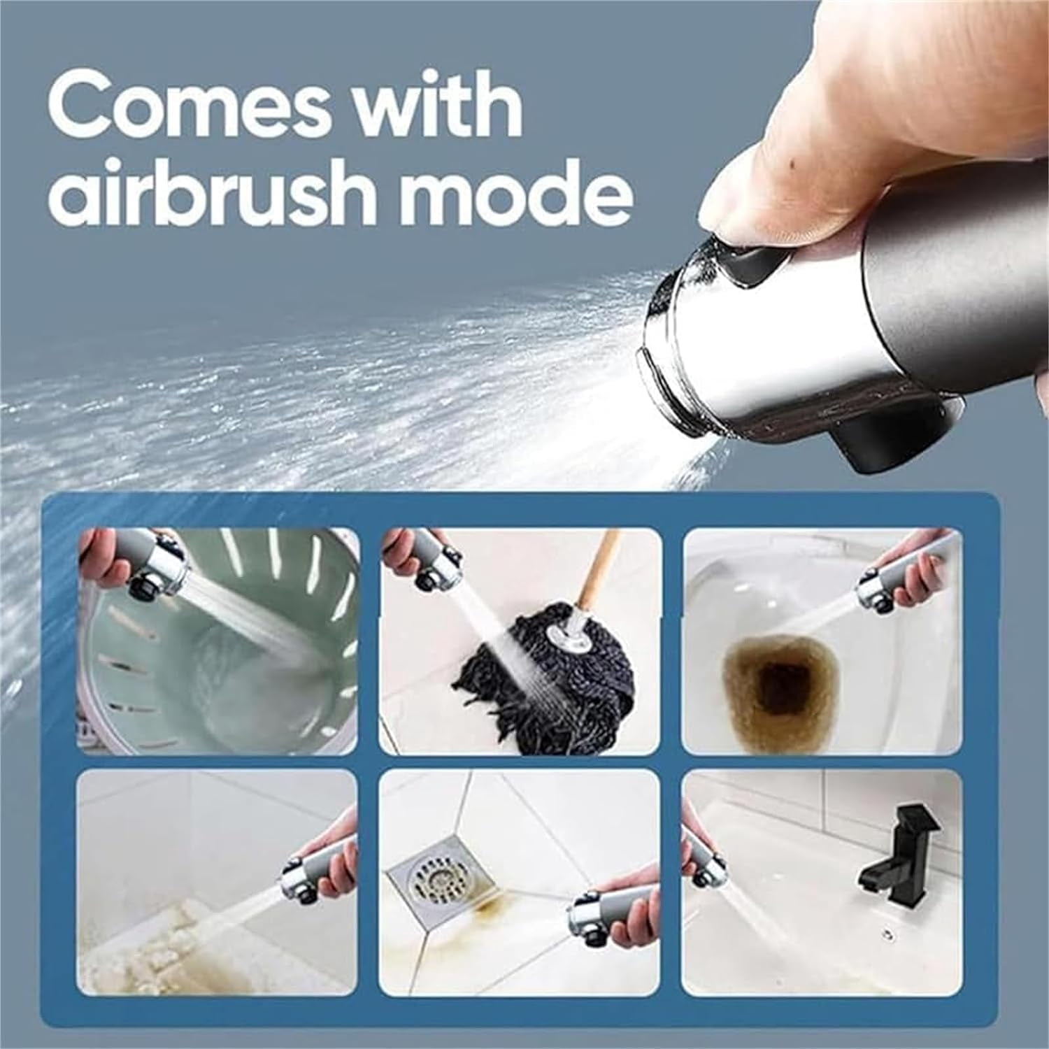 Ion Drops Shower Head,2025 NEW Iondrops Filtered Showerhead,Filtered Shower with Handheld, Djustable Settings with Hose