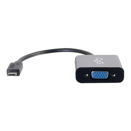 UPC: 0757120294719 | C2G USB 3.1 USB Type C to VGA Adapter – USB C to VGA Black – TAA