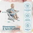 thumbnail image 2 of Feed Me Go 3-in-1 Travel High Chair Booster Seat, 2 of 6