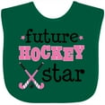 thumbnail image 3 of Inktastic Future Field Hockey Star Girls Baby Bib, 3 of 4