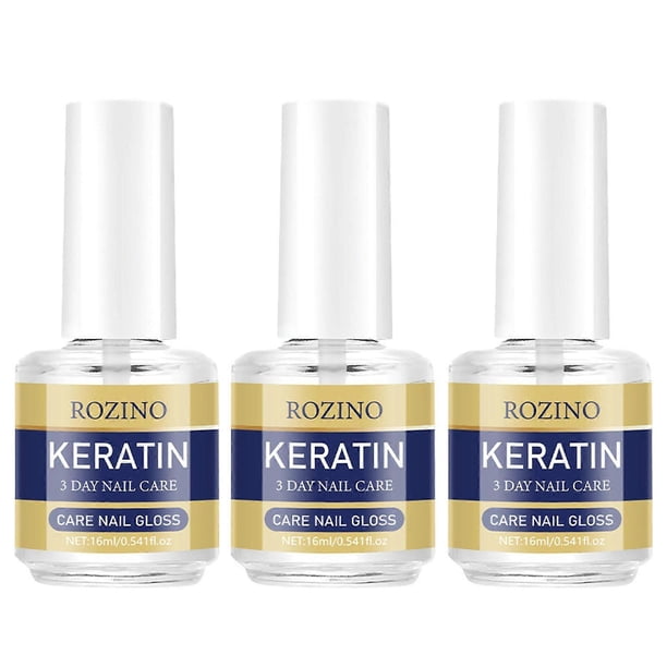 Keratin Nail Strengthener Oil 3-Day Growth, Cuticle Nail Treatment Serum for Peeling Damaged Nails