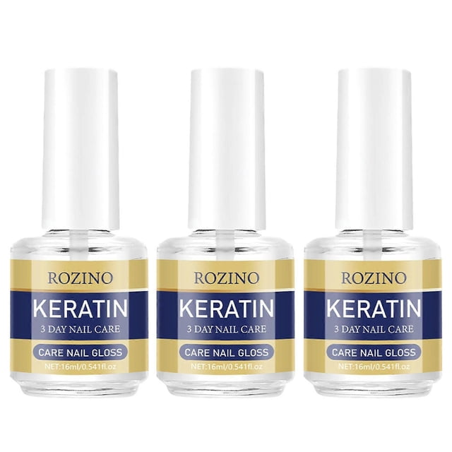 Keratin Nail Strengthener Oil 3-Day Growth, Cuticle Nail Treatment Serum for Peeling Damaged Nails