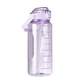 thumbnail image 3 of Botella 2L Taza Exterior Estanca con Marcador de Tiempo y Pajita Viaje Morado, 3 of 9