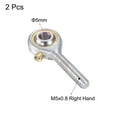 thumbnail image 3 of Unique Bargains 2 Pack POS5 Spherical Rod End Bearing 5mm Bore Self-lubricated Joint Bearing M5x0.8 Right Hand Male Thread, 3 of 6