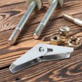 thumbnail image 4 of RENACLIPY 12Pcs Drywall Toggle Anchors Galvanized Iron Heavy Duty Wall Fixings for Home Installation, 4 of 6