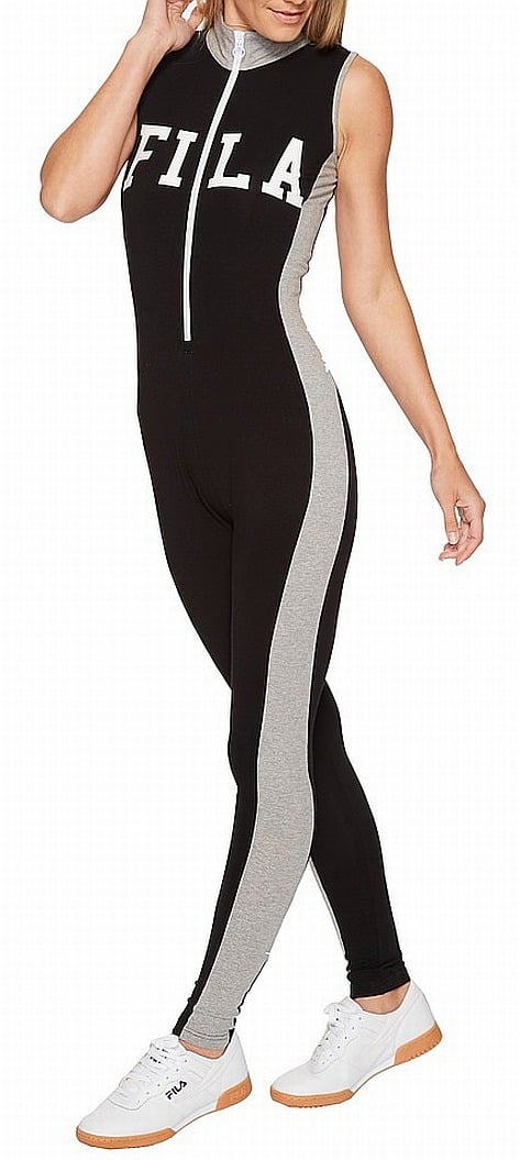 fila unitard jumpsuit with front logo