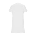 thumbnail image 5 of Unir Women's Plus Size Casual Dress, Linen-Like V-Neck Short Sleeve Summer T-Shirt Dress with Pockets, 1PC, XXXL-XXXXXL, 5 of 6