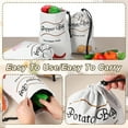 thumbnail image 4 of 2 Pack Onion Storage Bags, Onions Keeper with Drawstring, Reusable Produce Bags for Onion Potato Garlic Vegetables Plant White, 4 of 7