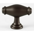 thumbnail image 3 of Alno A626 Charlies 1-3/4" Solid Brass "T" Bar Football Cabinet Knob / Drawer Knob - Nickel, 3 of 7