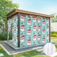 thumbnail image 6 of Outdoor Curtains for Patio Waterproof, Merry Christmas Outdoor Privacy Panels Grommet, Santa Claus Xmas Winter Leaves Snowflake Blue Blackout Outside Curtains for Porch/Cabana 54"x95", 1 Panel, 6 of 8