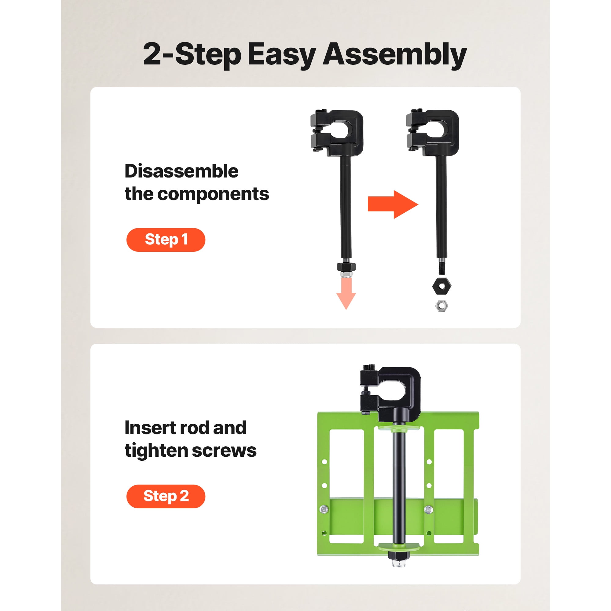 KFFKFF Adjustable Chainsaw Mill, 2-6 in Width, Vertical Lumber Cutting Guide, Portable Timber Saw Attachment, Durable Cast Iron Tool for Wood Cutting and Construction Projects