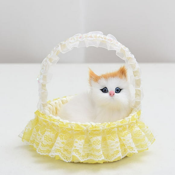 Funny Toys Cat In The Lace Hanging Doll Toy Mini Cat In Shoe With Meows Sounds Sleeping Cute Kitty Toys For Kids Boys Girls