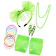 thumbnail image 1 of Sonducket 1 Juego de disfraces de los años 80, accesorios clásicos para fiestas, trajes de mujer, ropa ornamental de red de pesca de encaje para adultos, Type3 NO3 Sonducket AP009461-03, 1 of 6
