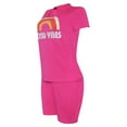 thumbnail image 4 of Women's 2 Piece Outfits Summer Printing Bodycon Short Pants Workout Sets, 4 of 7