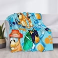 thumbnail image 6 of Lsque Bluey Print Flannel Throw Blanket, Ultra-soft Blanket for Bed, Couch, Car, Hypoallergenic Anti-pilling blanket-50"x40", 6 of 8