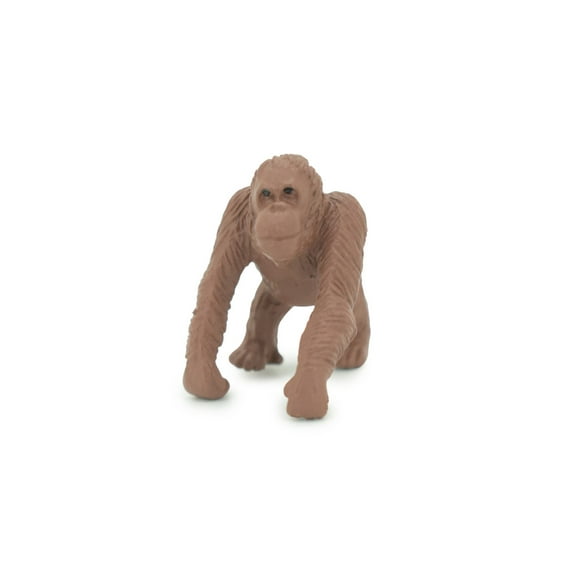 Orangutan, Red Apes, Pongo pygmaeus, Educational, Rubber Primate, Realistic Figure, Lifelike, Gift, 1 1/2 " SF56 B58