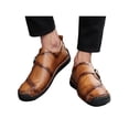 thumbnail image 3 of UKAP Mens Breathable Low Top Flats Wedding Vintage Round Toe Yellow Brown 8, 3 of 8