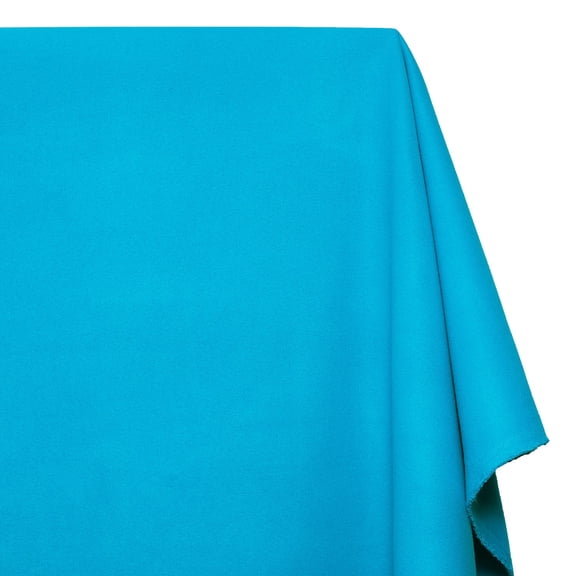 Brushed Wool Fabric Heavyweight Thick 59 Inch 370 GSM Polyester Coating Woolen By The Yard - Turquoise (1 Yard)