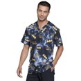 thumbnail image 7 of Tooniforms Men Scrubs Top, V-Neck, Plus Size, TF730, 5XL, Night Life, 7 of 7