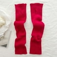 thumbnail image 4 of Hontri Gloves Mittens on Sale, Knitted Wool Gloves Autumn and Winter New Open-Finger Screen Warm Solid Color Long-Sleeved Gloves 1 Pair of Gloves Red, 4 of 4