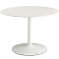 thumbnail image 2 of Modway Table de Cuisine et Salle à Manger Moderne à Plateau Rond 44 Pouces en Blanc, 2 of 5