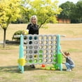 thumbnail image 6 of SDADI Giant 64 Inch 4-In-A-Row Game and Basketball Floor Game, Gray and Green, 6 of 7