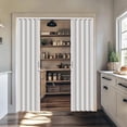 thumbnail image 6 of 60×80in PVC Internal Accordion Folding Door, Multifold Sliding Door for Closet, White in Color, with Installation Hardware; Handle; Latch., 6 of 9