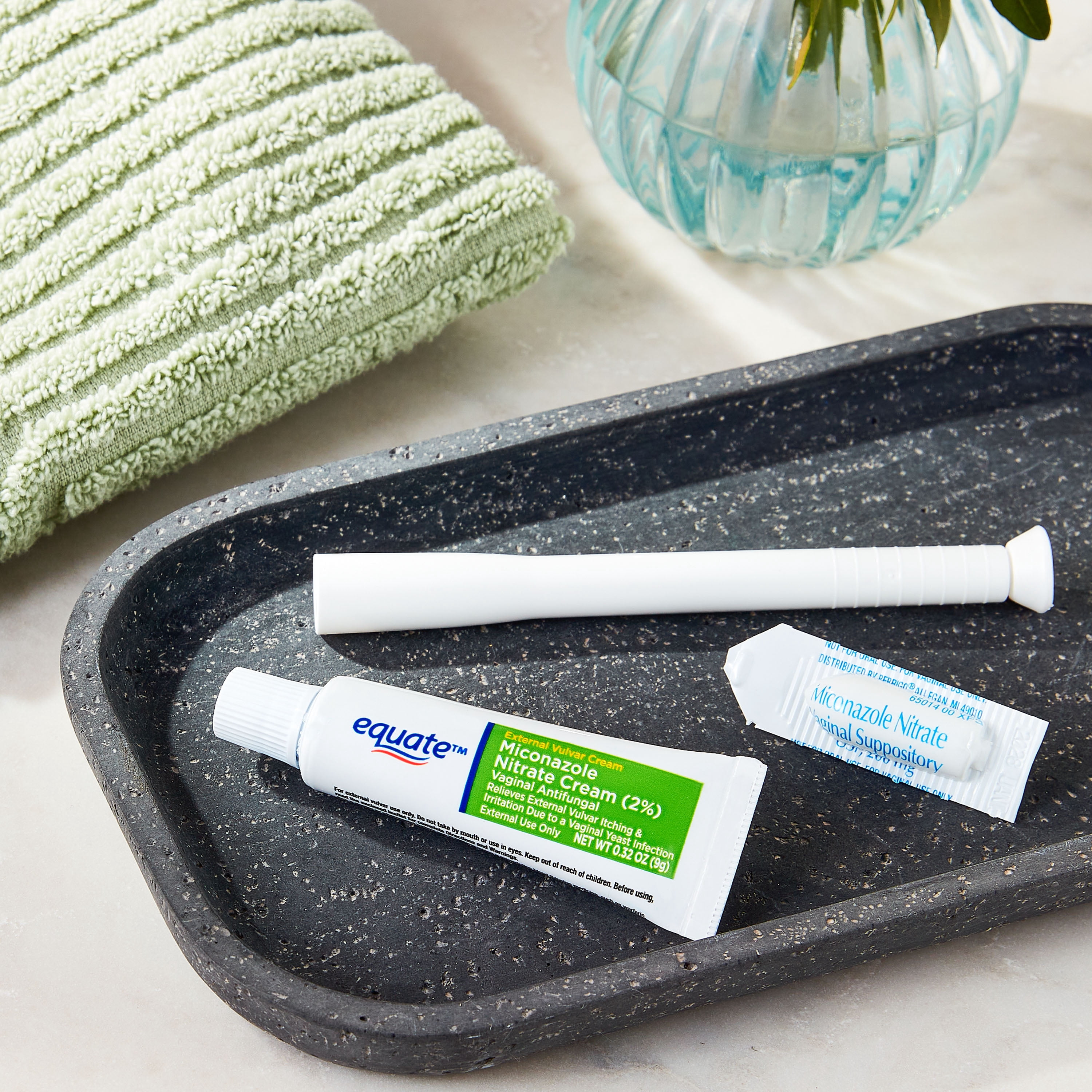 Equate Miconazole 3-Day Antifungal Combination Pack with Suppositories and Cream