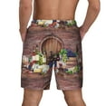 thumbnail image 4 of Daiia Bottle Glass Red Wine Mens Swim Trunks Swim Shorts Quick Dry Swim Shorts with Mesh Lining Pockets-Small, 4 of 9