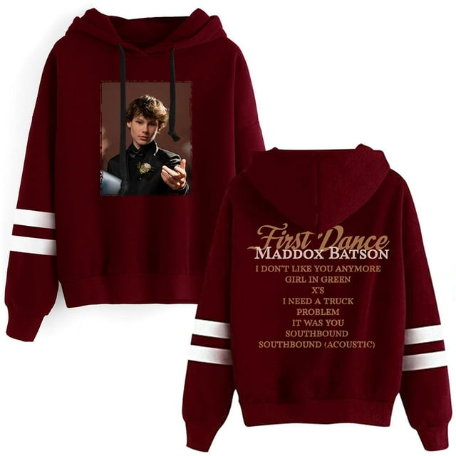 Maddox Batson First Dance Tracklist Pullovers Pocketless Parallel Bars Sleeve Streetwear Sweatshirts