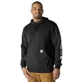 thumbnail image 1 of Sudadera Carhartt de ajuste holgado, peso medio, con logo en la manga, hombre, negra, 1 of 8