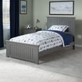 thumbnail image 1 of Nantucket Twin Wood Foundation Bed with Matching Footboard in Grey, 1 of 6