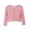 Watermelon Red, variant on QSXADF Girls Long Sleeve Cardigan Toddlers Knit Sweater Ribbed Knit Cardigan Crop Length Long Sleeve Sun Protection Summer Casual Girls Outerwear Children's Outwear