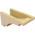 thumbnail image 5 of 6"W x 12"D x 6"H Wide Mediterranean Rough Cedar Woodgrain TimberThane Corbel, Primed Tan, 5 of 6