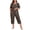 Black-Leopard, variant on Plus Size Women Pajamas Set V Neck Short Sleeve Tops and Capris with Pockers Two Piece Lounge Sets Summer Oufits sleepwear