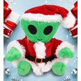 thumbnail image 4 of DolliBu Santa Alien Stuffed Animal Plush Toy - Super Soft Stuffed Green Alien Dress Up with Red Santa Claus Outfit, Space Life Holiday Christmas Gift - 6 Inches, 4 of 6