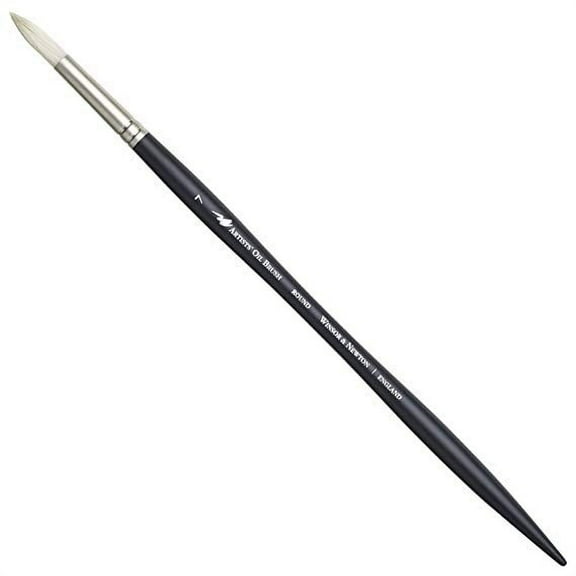 Winsor & Newton Artist Oil Brush, Long Handle, Round, 7