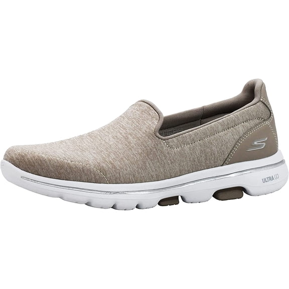 Skechers Sneakers for Women Go Walk 5 Honor Slip-On Shoes with Ultra Go Cushioning and Comfort Pillars