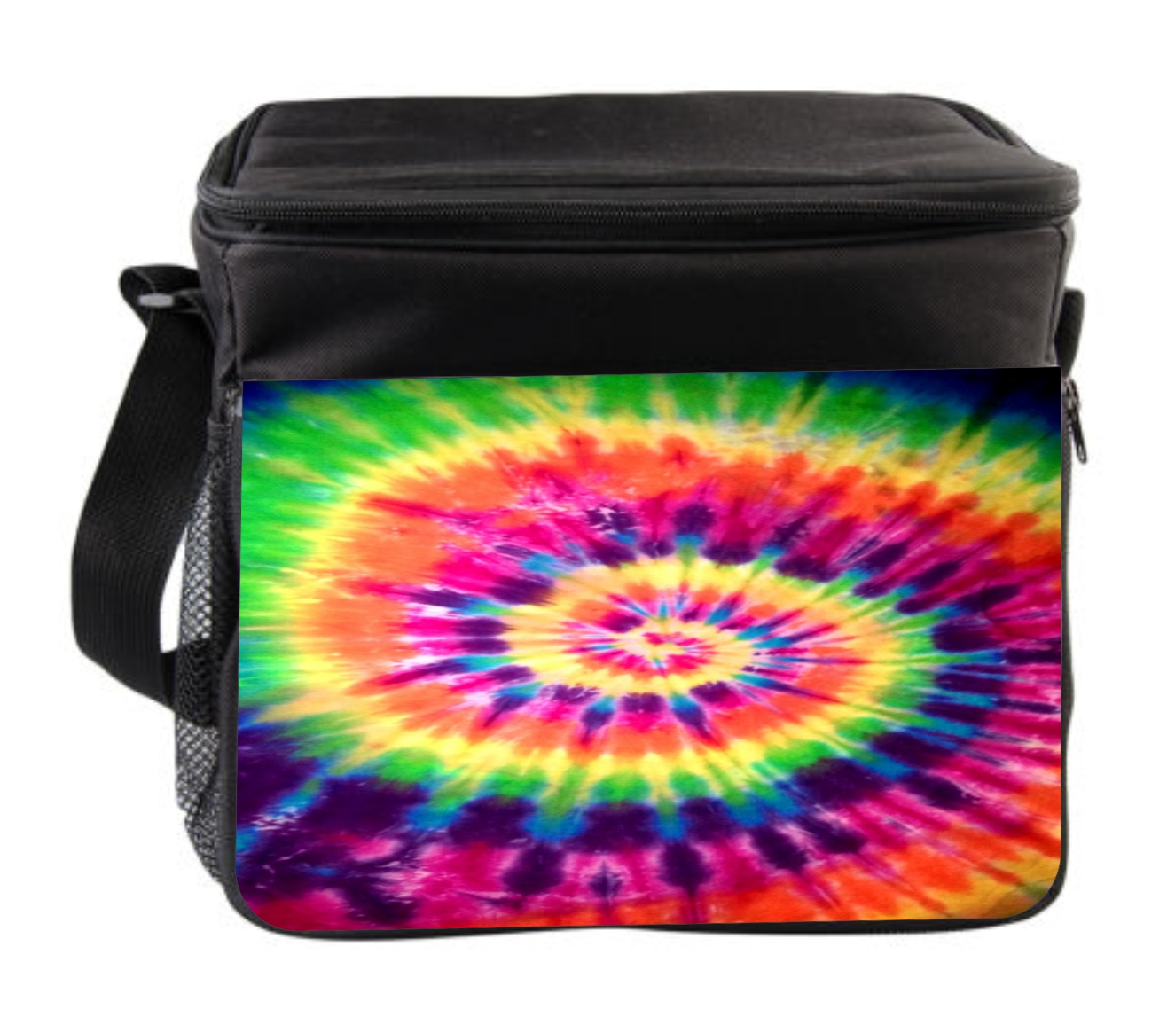 Colorful Tie Dye Cross Body Thermo Cooler Lunch Bag For Kids and Adults