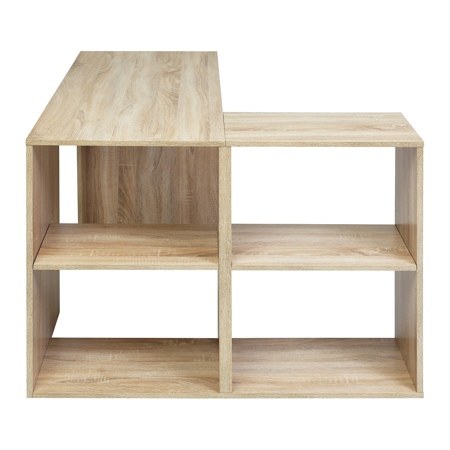 Kepooman 47.24" Modern L-Shaped Corner Computer Desk, Writing Study Table with Locker, Wood Color Kepooman 47.24" Modern L-Shaped Corner Computer Desk, Writing Study Table with Locker, Wood Color