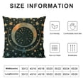 thumbnail image 5 of Qinduosi Moon &amp; Star Magical Burlap Throw Pillow Case Cushion Cover Couch Sofa Decorative Square White, 5 of 5