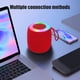 thumbnail image 5 of Altavoz inalámbrico Bluetooth rojo, subwoofer pesado, portátil al aire libre, automóvil, hogar, escritorio, pequeño mini, 5 of 6