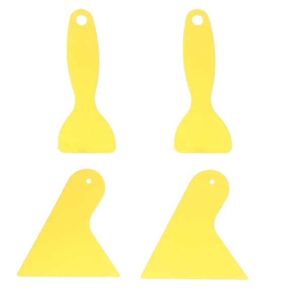 FACEGA 4pcs Plastic Scraper Tool Mini Spatula Car Vinyl Wrap Squeegee