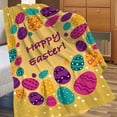 thumbnail image 4 of HongHeng Easter Eggs Throw Blanket, Cute Soft Ligtweight Blanket, Durable Cozy Anti-Pilling Flannel Fleece Blanket for Baby Kids Girls Gift Home Decor 27x39 in, 4 of 7