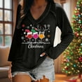 thumbnail image 6 of FDGIU Cute Christmas Graphic Tee for Women, Long Sleeve Crewneck Blouse, Cozy Loose Fit for Holiday Parties, 6 of 6