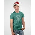 thumbnail image 2 of Krampus Made Me Do It Scary Christmas Men's T-shirt, 2 of 4